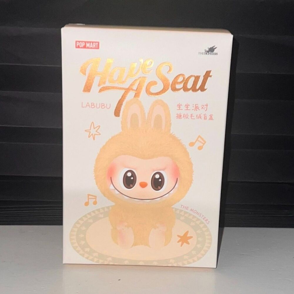 POP MART The Monsters Labubu "Have a Seat" Plush Pendant Blind Box New/Sealed